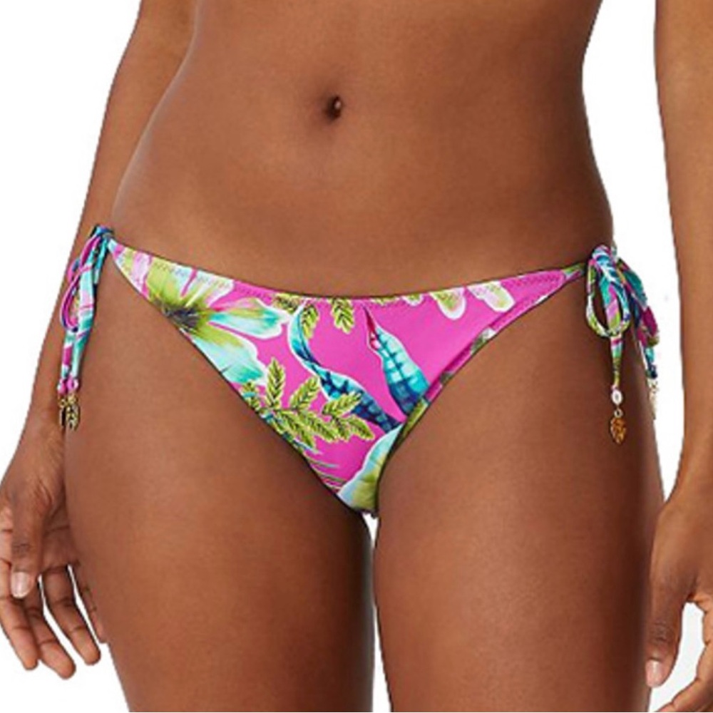 Tommy Bahama Sun Kissed Tropics Reversible String Bikini Bottom - Picture 2 of 16